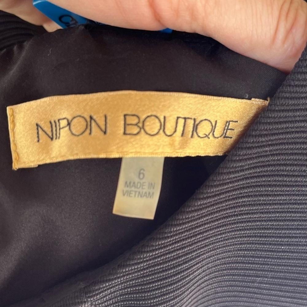 Nipon Boutique Black Vintage Sheath Dress | Size 6 | - Picture 4 of 8